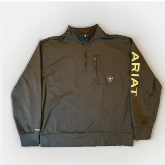 Ariat Other - Ariat Tek Pullover Men's Size Medium Black 1/4 Zip Cold Series Sweatshirt Fleece